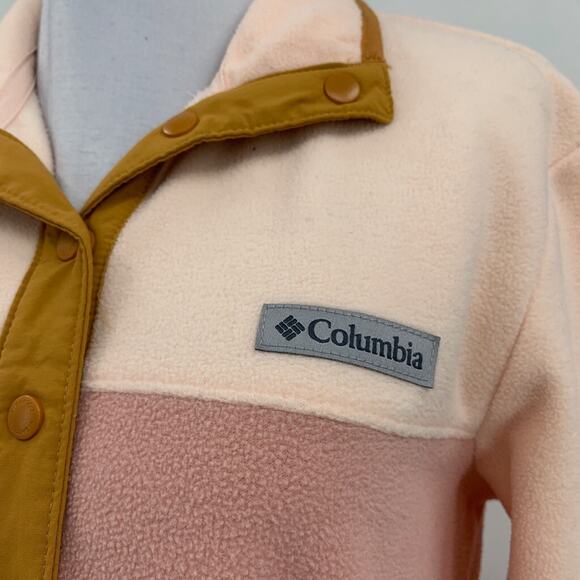 Columbia Sweatshirt Womens S Small Multi Fleece Benton Springs Half Snap Buttons - Picture 4 of 13